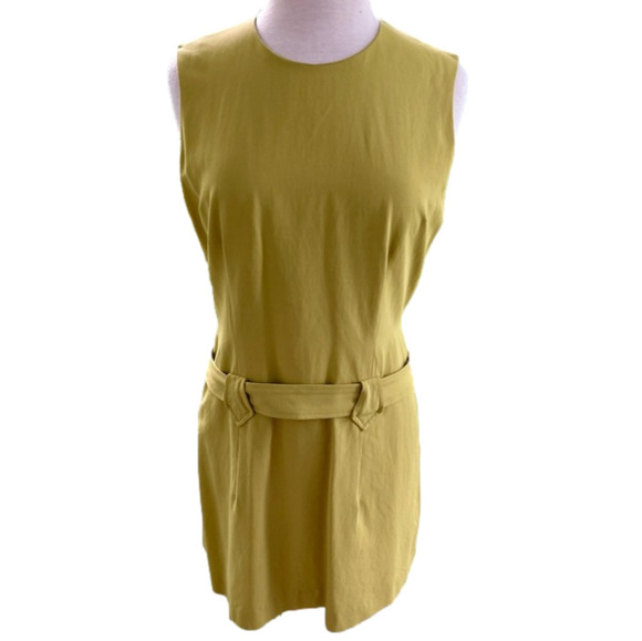 Banana Republic Sleeveless Mini Mod Jumper Style Dress Womens Sz 10 Yell… - Picture 1 of 8